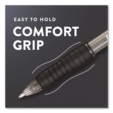 Paper Mate® Profile Ballpoint Pen, Retractable, Bold 1.4 mm, Black Ink, Smoke/Black Barrel, 8/Pack (PAP1960667)