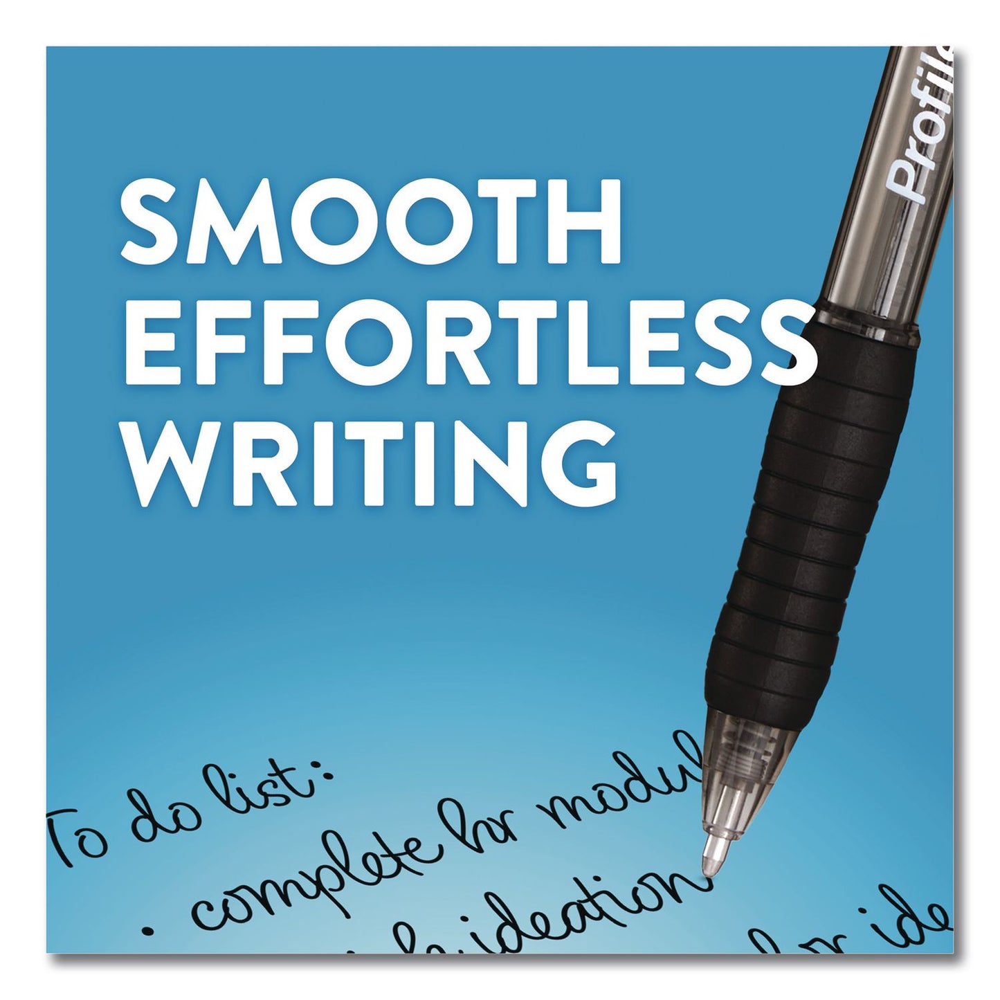 Paper Mate® Profile Ballpoint Pen, Retractable, Bold 1.4 mm, Black Ink, Smoke/Black Barrel, 8/Pack (PAP1960667)