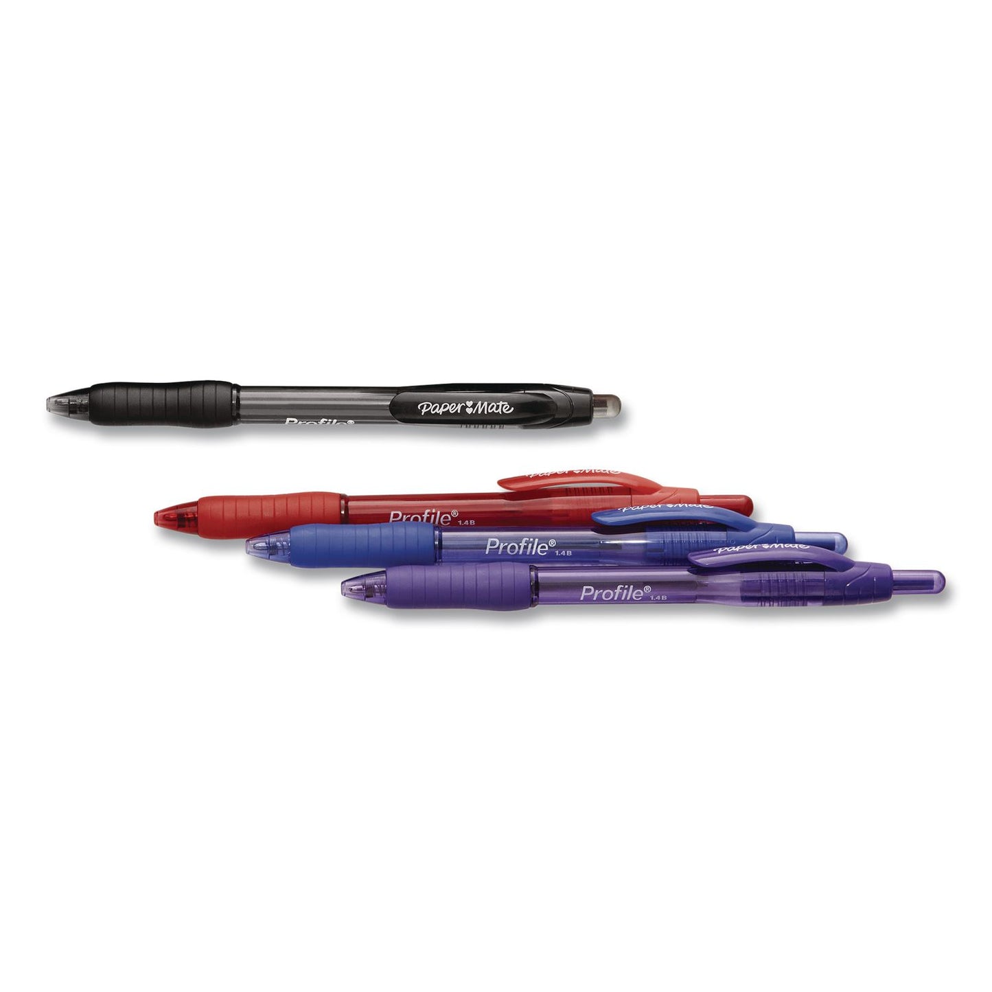 Paper Mate® Profile Ballpoint Pen, Retractable, Bold 1.4 mm, Assorted Ink and Barrel Colors, 4/Pack (PAP196066389473)
