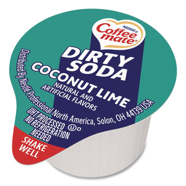 Coffee mate® Dirty Soda Coconut Lime Dairy-Free Liquid Creamer, 0.38 oz Mini Cup, 50/Box (NES33540)