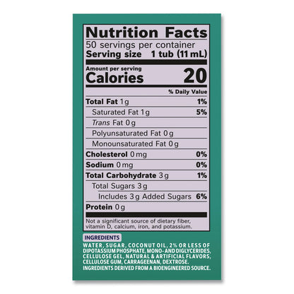Coffee mate® Dirty Soda Coconut Lime Dairy-Free Liquid Creamer, 0.38 oz Mini Cup, 50/Box (NES33540)