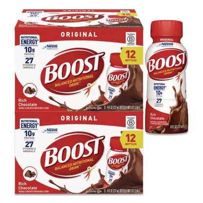 Boost® Original Nutritional Drink, Rich Chocolate, 8 oz Bottle, 24/Carton (NESZHC48120)
