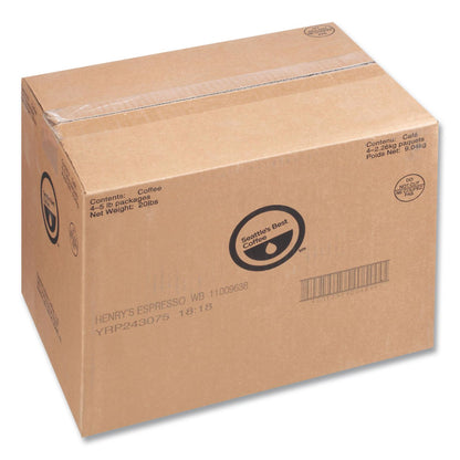 Seattle's Best™ Henry's Espresso, 5 lb Bag, 4/Carton (SEA00429CT)