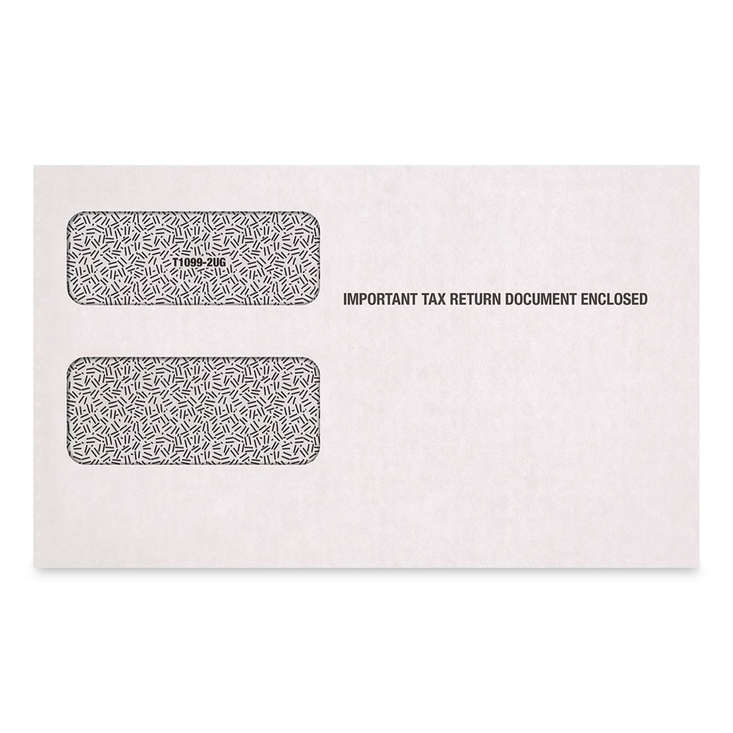 Adams® Double Window Tax Form Envelopes, Commercial Flap, Gummed Closure, 5.63 x 9, White, 100/Pack (ABF7956ES)
