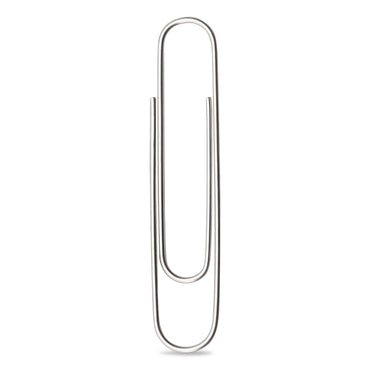 ACCO Recycled Jumbo Paper Clips, Smooth, Silver, 100/Box, 50 Boxes/Carton (ACC72525CT)