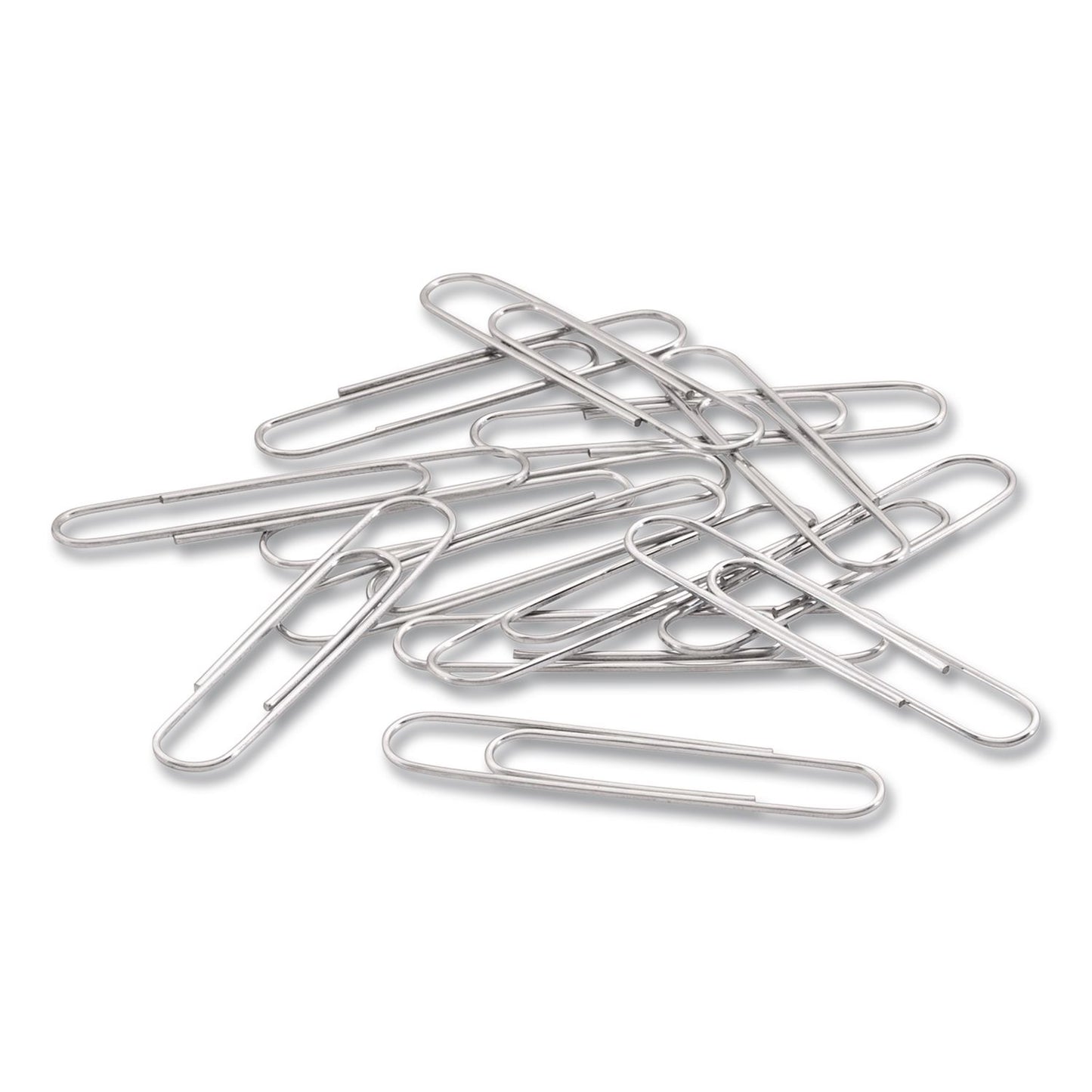 ACCO Recycled Jumbo Paper Clips, Smooth, Silver, 100/Box, 50 Boxes/Carton (ACC72525CT)