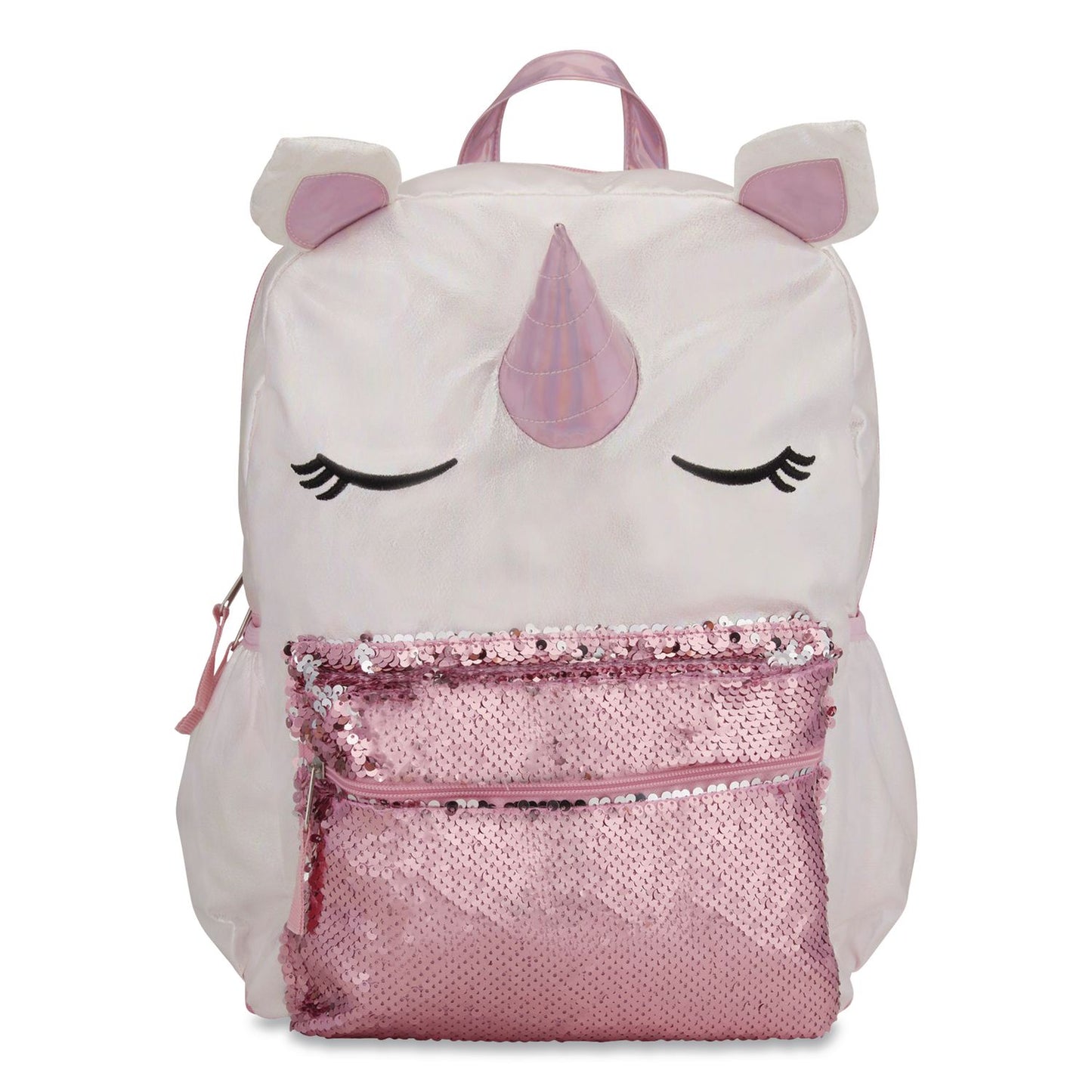 Accessory Innovations Adorable Unicorn Backpack, 12 x 5 x 16, White/Pink (AEIB21GC49266ST)