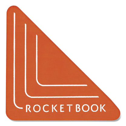 Rocketbook Beacons Smart Stickers for Whiteboards, Reusable Triangles, 2.5" x 2.5", Fluorescent Orange, 4/Pack (RKBBEAB4K)