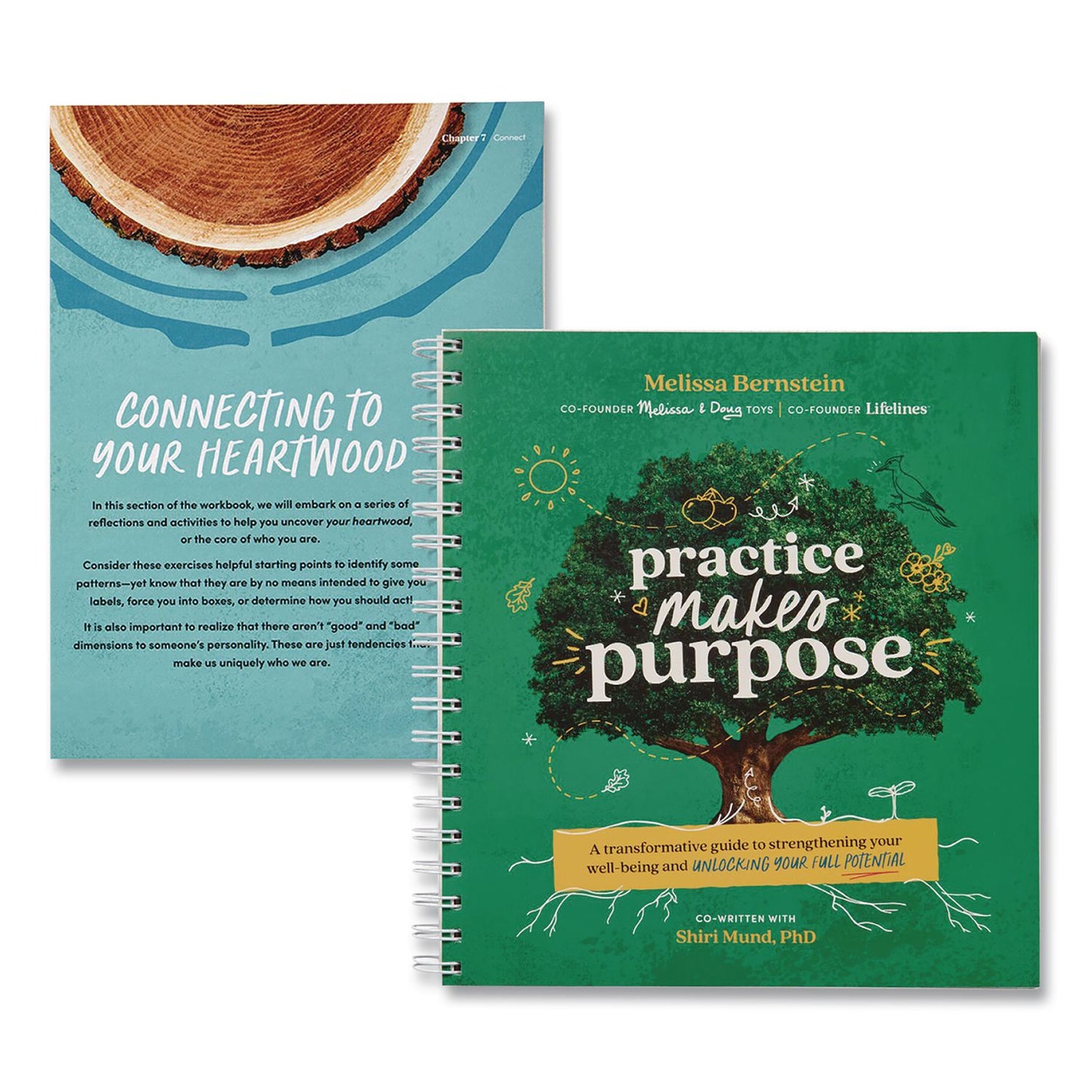 Lifelines® Guided Journal: Practice Makes Purpose by Melissa Bernstein and Shiri Mund, PhD, Green Tree Cover, (90) Sheets (LLN171101)