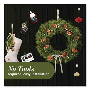 Command™ Limited Edition Decorative Hook Variety Pack, (4) Small (Supports 1 lb), (2) Medium (Supports 3 lb), Plastic, White, 6/Pack (MMMPRMHP6ESF)