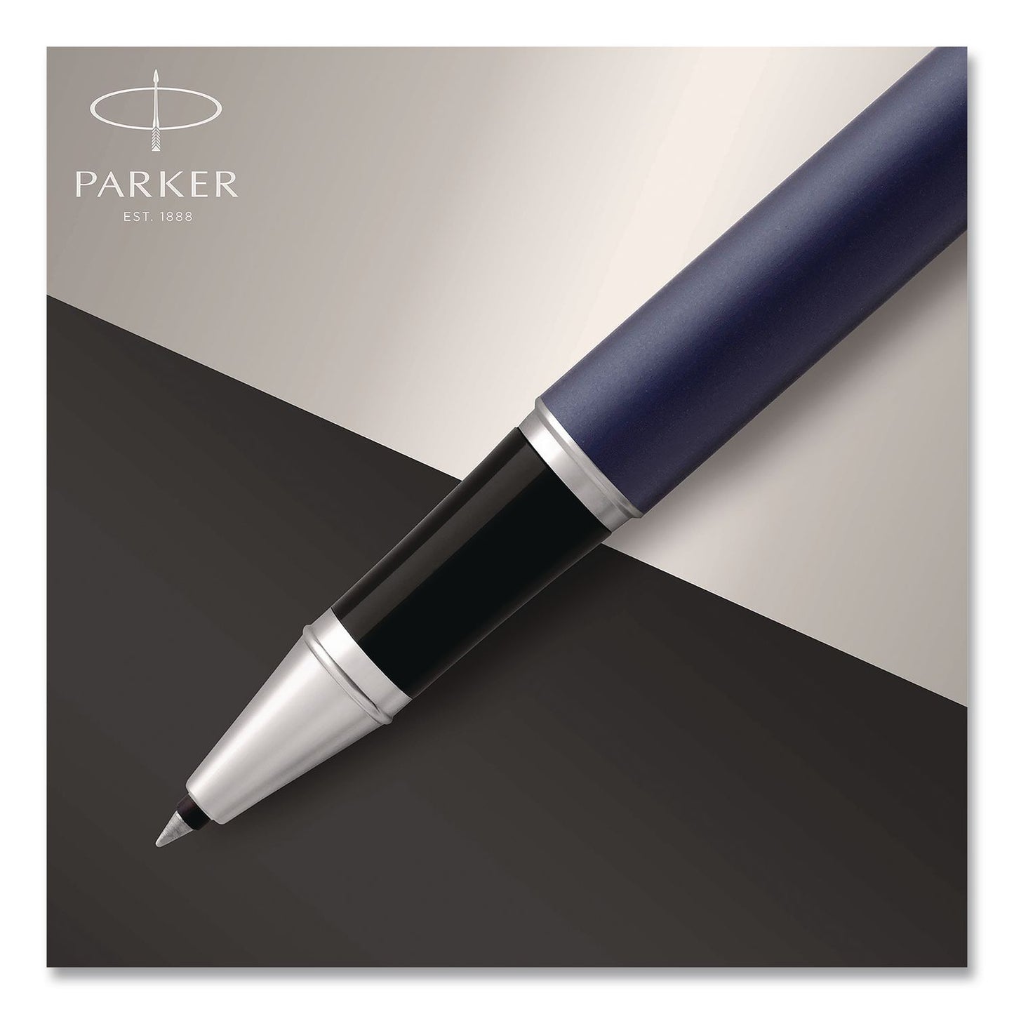 Parker® IM Premium Rollerball Pen, Gift Box, Stick, Fine 0.7 mm, Black Ink, Black/Chrome Barrel (PAR1931661)
