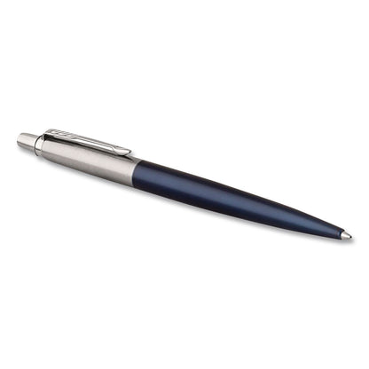 Parker® Jotter Ballpoint Pen, Retractable, Medium 0.7 mm, Blue Ink, Royal Blue/Stainless-Steel Barrel (PAR1953209)