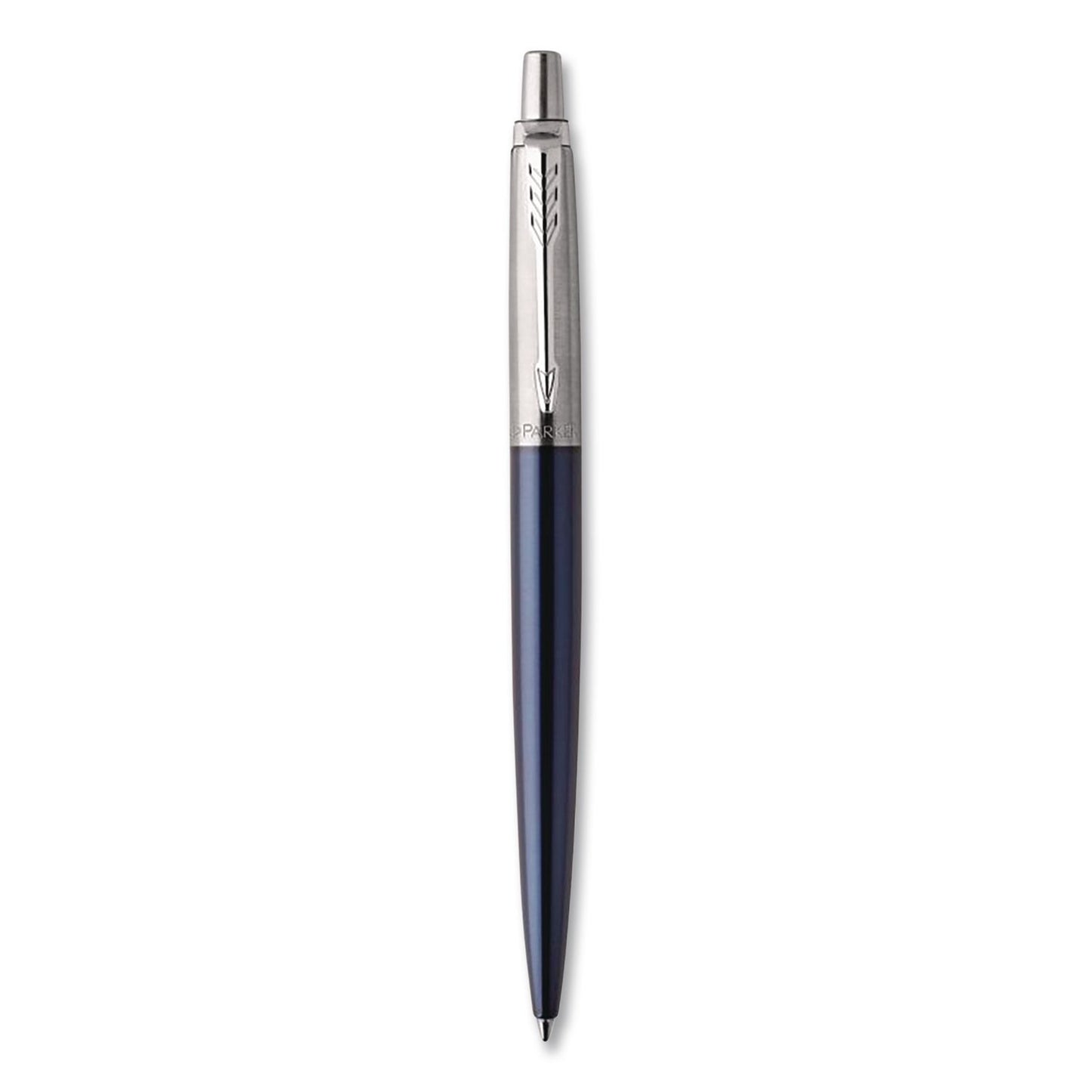 Parker® Jotter Ballpoint Pen, Retractable, Medium 0.7 mm, Blue Ink, Royal Blue/Stainless-Steel Barrel (PAR1953209)
