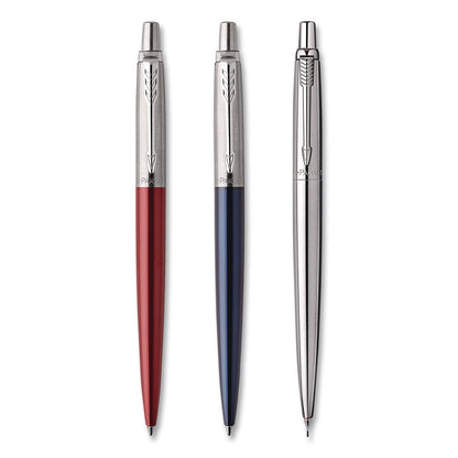 Parker® Jotter Retractable Pen and Pencil Set, (1) Medium Blue Ballpoint Pen, (1) Medium Black Gel Pen, (1) 0.7 mm Mechanical Pencil (PAR2032740)