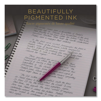 Parker® Quinkflow Refill for Parker Ballpoint Pen, Medium Conical Tip, Black Ink, 10/Pack (PAR2119153)