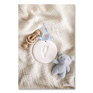 pearhead® Babyprints Handprint or Footprint Keepsake Ornament Kit, 100% Baby Safe Impression Material/Shaping Ring/Ribbon/Pin (PEH50020)