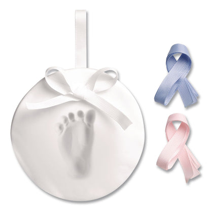 pearhead® Babyprints Handprint or Footprint Keepsake Ornament Kit, 100% Baby Safe Impression Material/Shaping Ring/Ribbon/Pin (PEH50020)