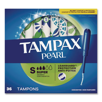 Tampax® Pearl Tampons, Super Absorbency, 36/Pack (PGC00370)