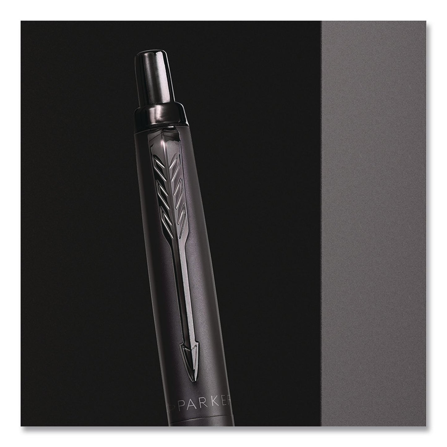 Parker® Jotter XL Ballpoint Pen, Monochrome Collection, Retractable, Medium, Blue Ink, Matte Black Barrel (PAR2122753)