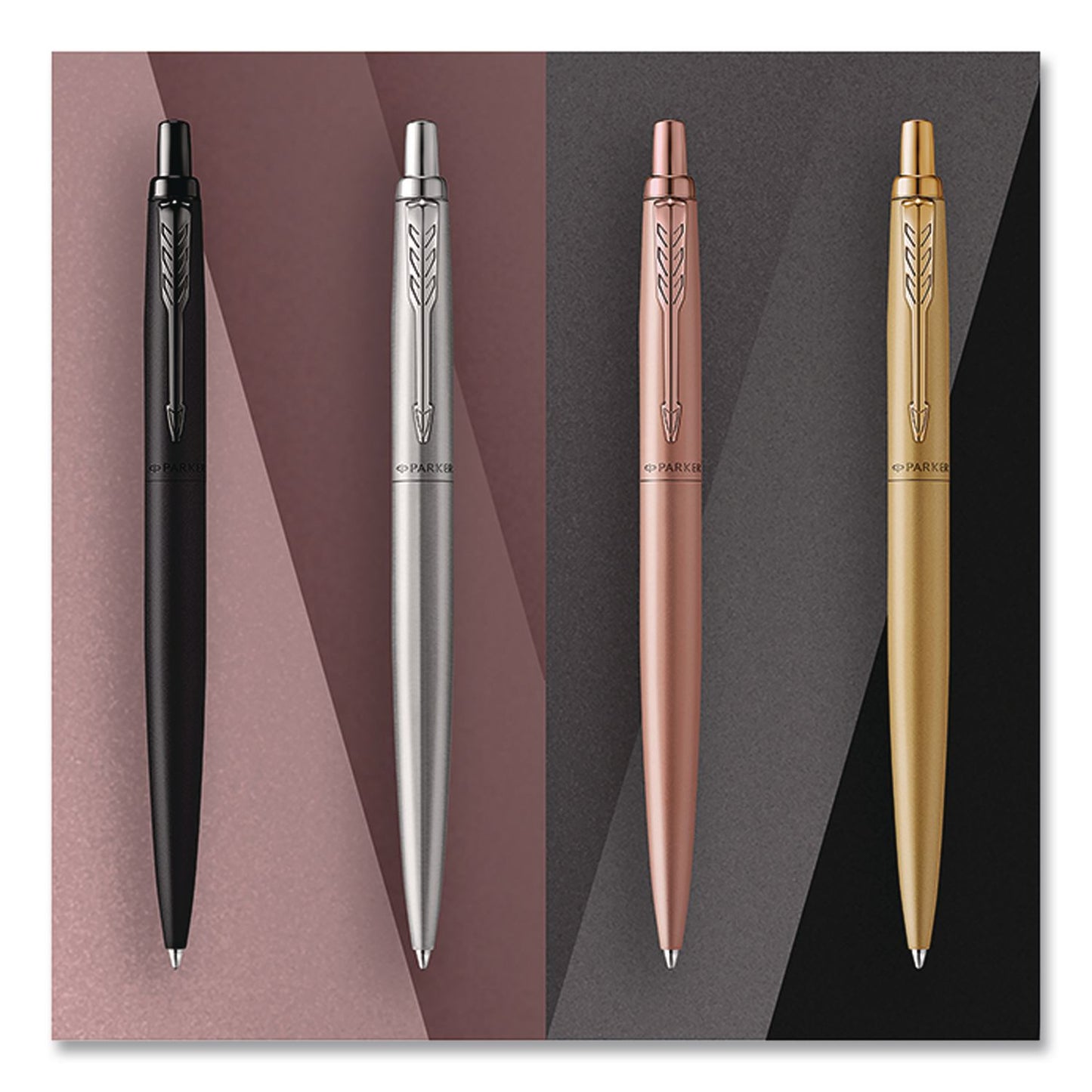 Parker® Jotter XL Ballpoint Pen, Monochrome Collection, Retractable, Medium, Blue Ink, Matte Black Barrel (PAR2122753)