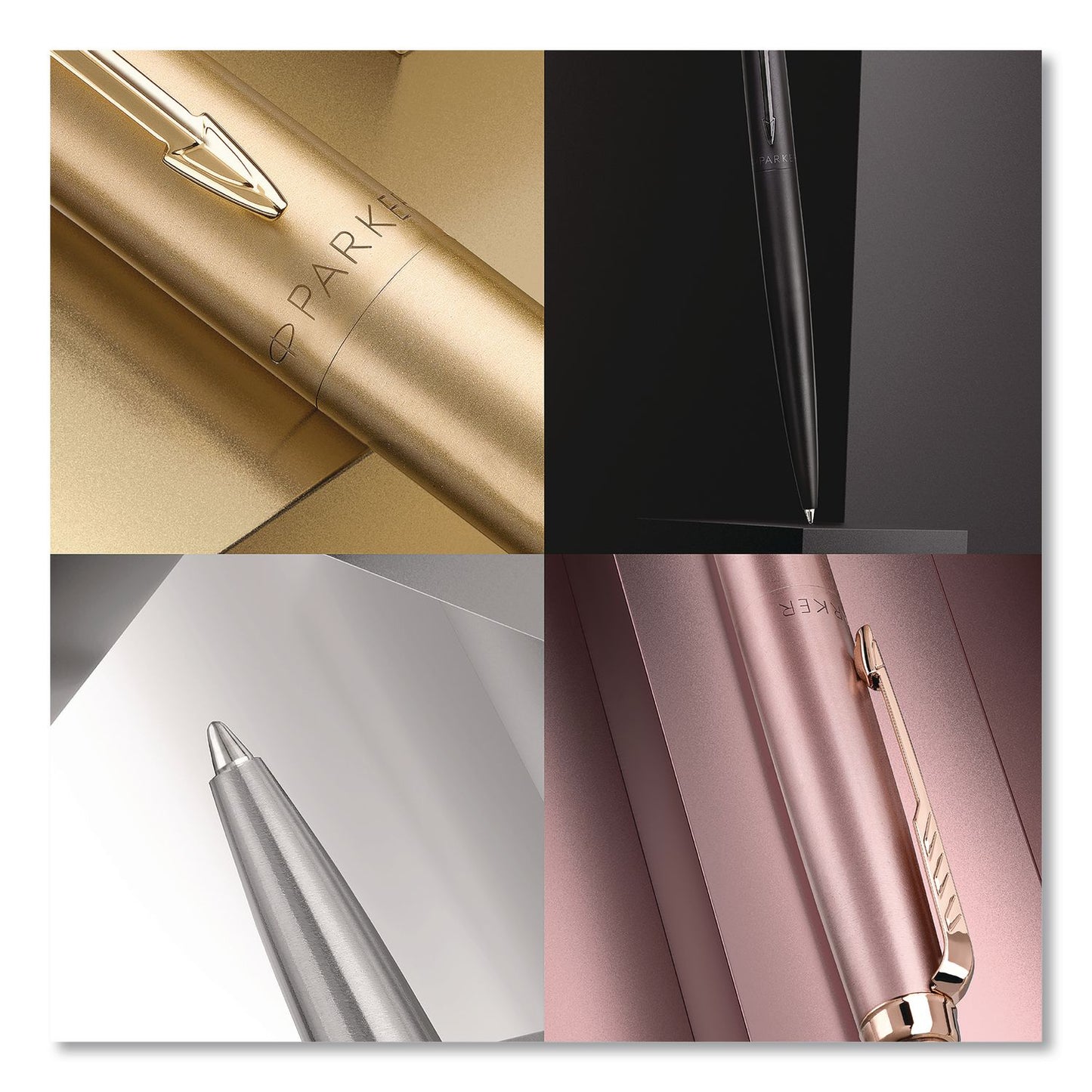 Parker® Jotter XL Ballpoint Pen, Monochrome Collection, Retractable, Medium, Blue Ink, Matte Black Barrel (PAR2122753)