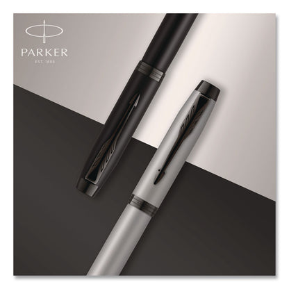 Parker® IM Rollerball Pen, Monochrome Collection, Stick, Fine, Black Ink, Matte Black/PVD Barrel (PAR2127743)