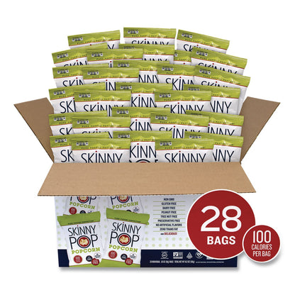 SkinnyPop® Popcorn, Original, 0.65 oz Bag, 28/Carton (PCNSKP00462)