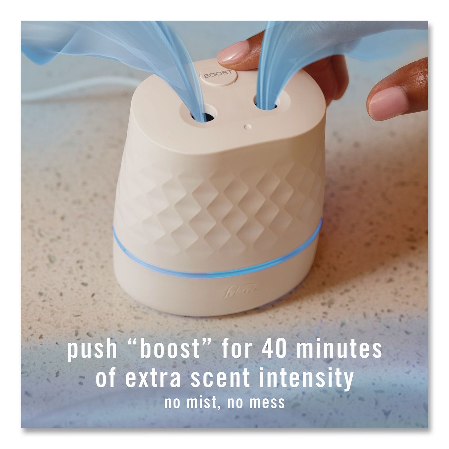 Febreze® Plug Scent Booster Oil Diffuser, 4.44 x 5.43 x 4.25, White (PGC14637)