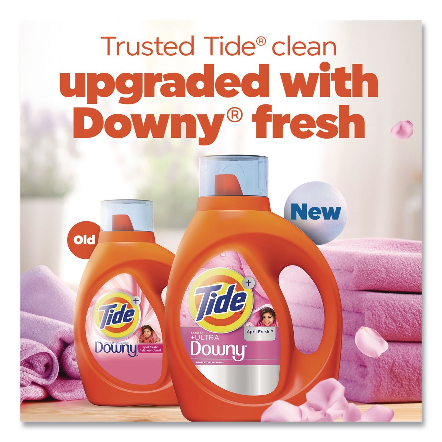 Tide® Plus Boost of Ultra Downy Laundry Detergent, HE Compatible, April Fresh Scent, 73 oz Bottle (PGC17523)