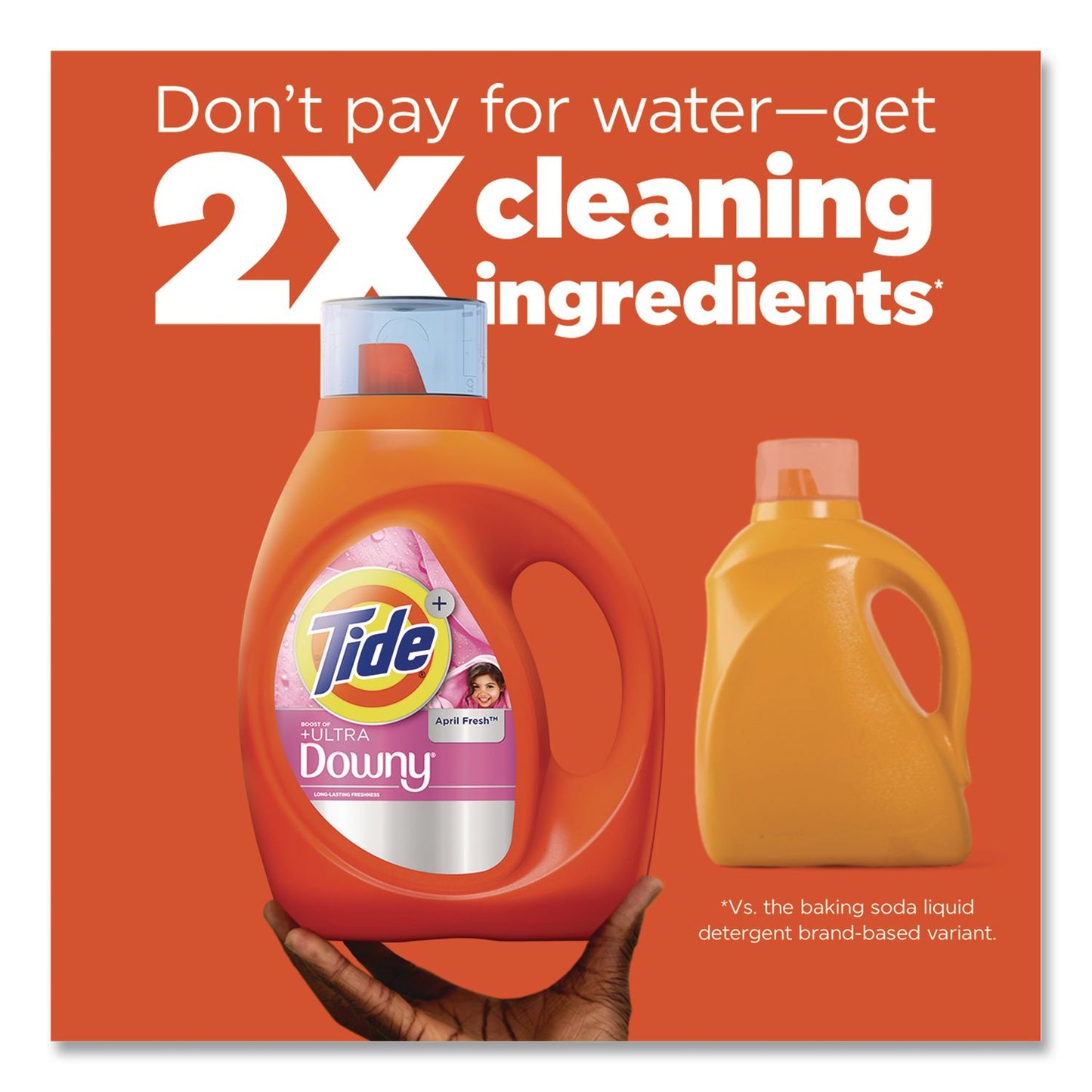 Tide® Plus Boost of Ultra Downy Laundry Detergent, HE Compatible, April Fresh Scent, 73 oz Bottle (PGC17523)