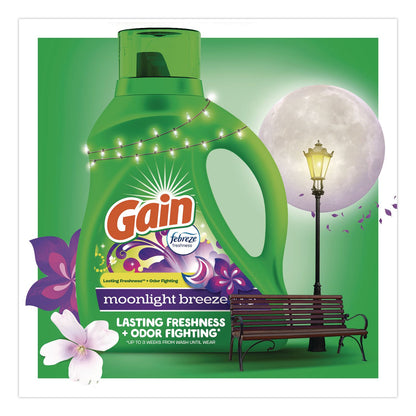 Gain® Liquid Laundry Detergent, HE Compatible, Moonlight Breeze, 194 oz Bottle (PGC19112)