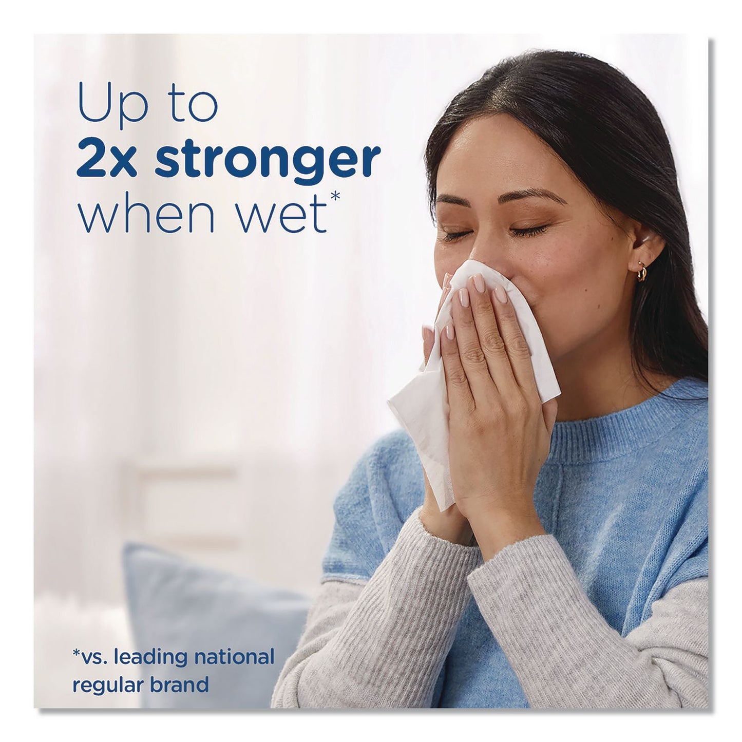 Puffs® Ultra Soft Facial Tissue, 2-Ply, White, 72 Sheets/Box, 8 Boxes/Pack (PGC61971)