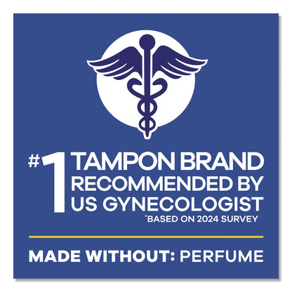 Tampax® Pearl Tampons, Regular Absorbency, 50/Pack (PGC71135)