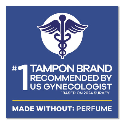 Tampax® Pearl Tampons, Light/Regular/Super Absorbency, 47/Pack (PGC71447)