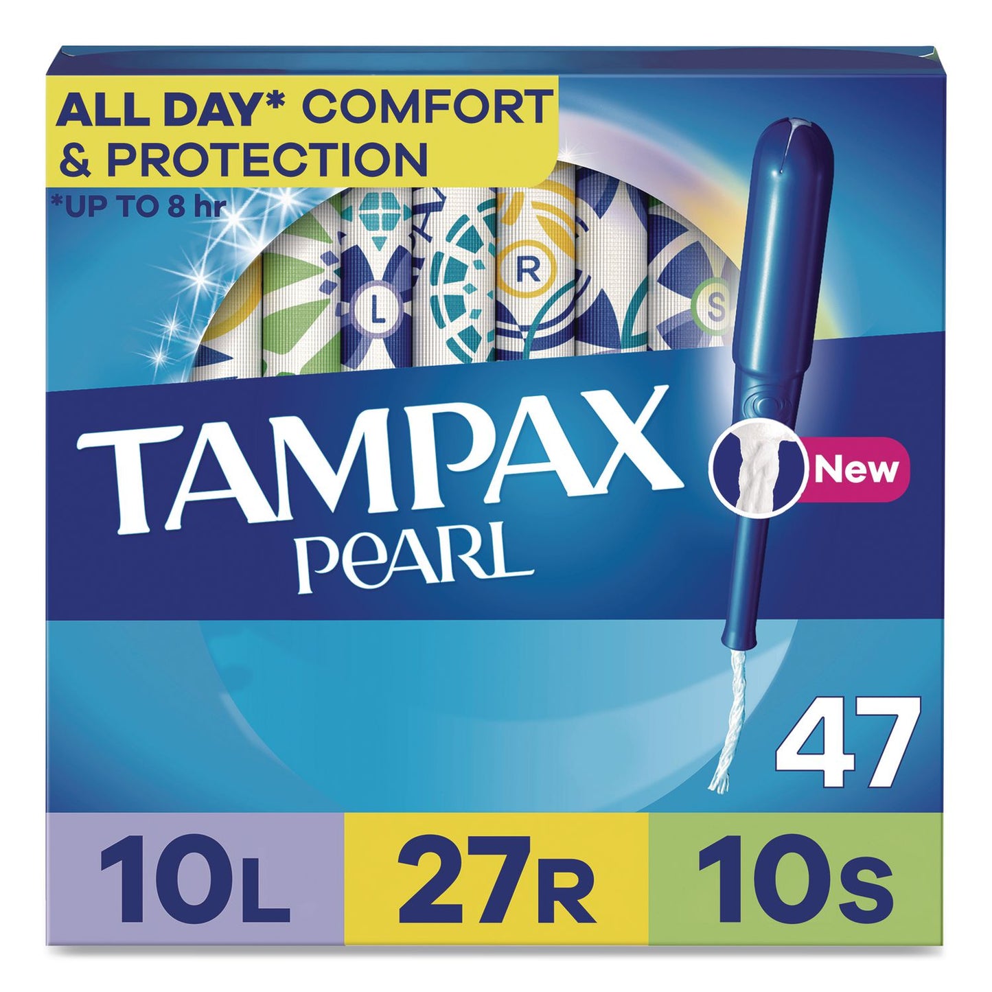 Tampax® Pearl Tampons, Light/Regular/Super Absorbency, 47/Pack (PGC71447)