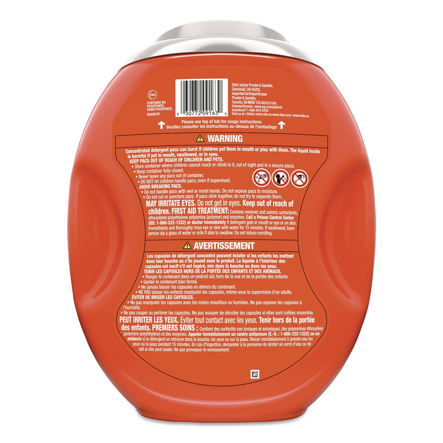 Tide® Hygienic Clean Heavy 10x Duty Power PODS, HE Compatible, Original Scent, 45 Pods/Tub (PGC91630)