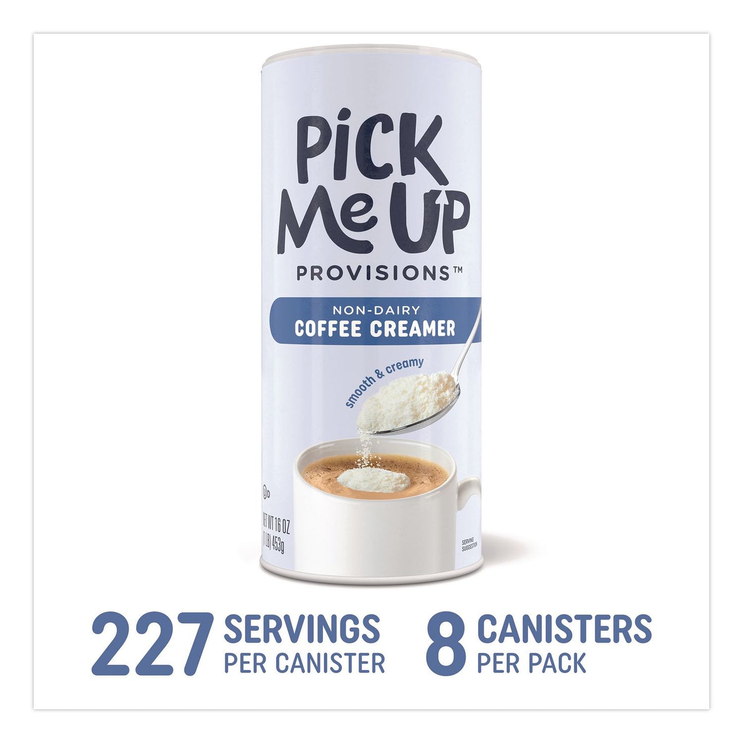 Pick Me Up Provisions™ Original Powdered Creamer, 16 oz Canister, 8/Pack (PIEPM62428)