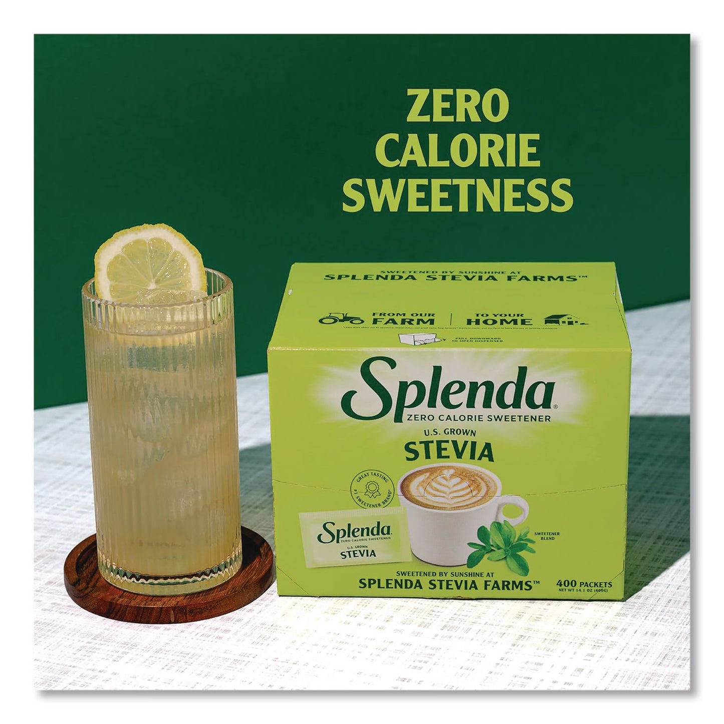 Splenda® Stevia Sweetener Packet, 0.04 oz, 400/Box (SNHHFP00613)