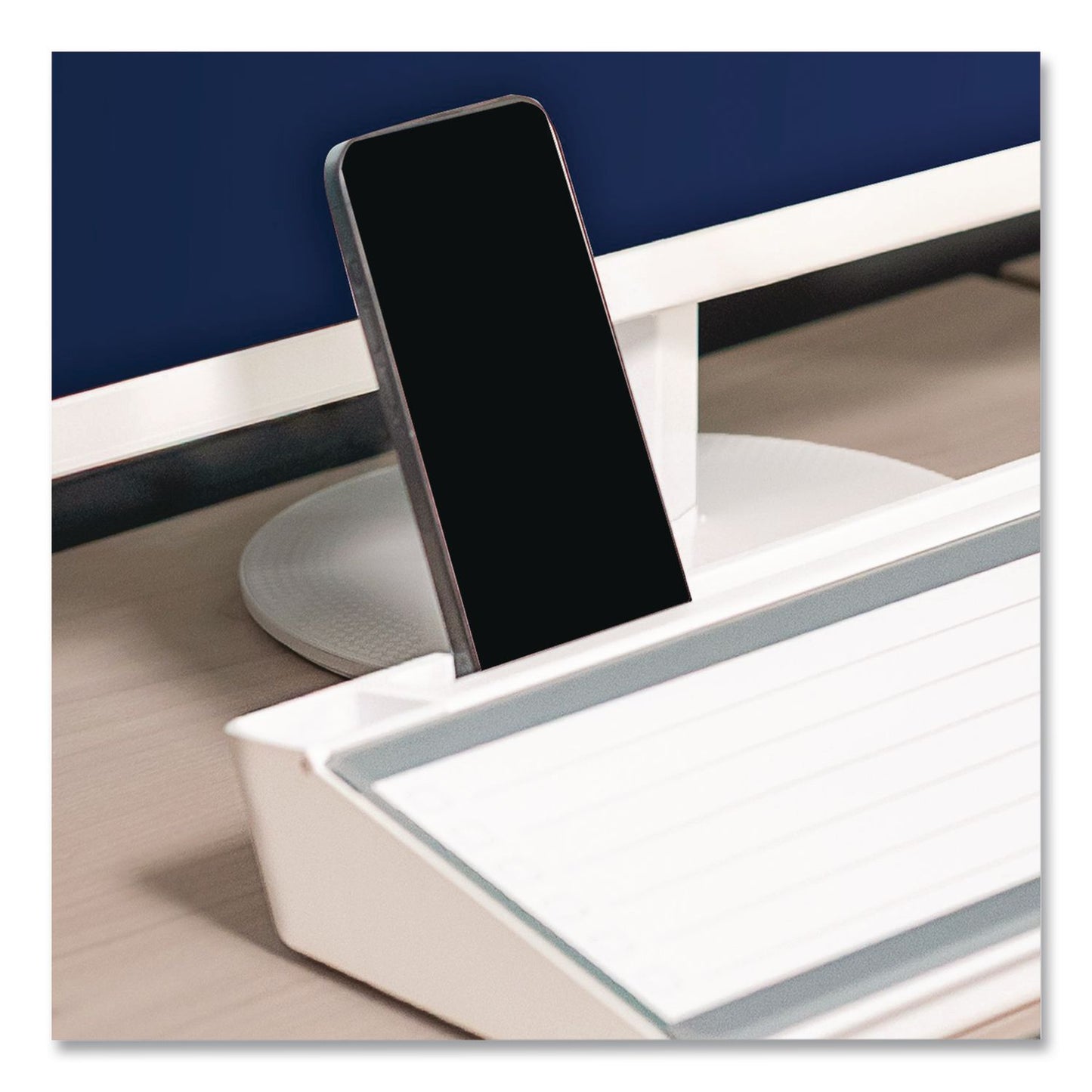 Quartet® Flip-Top Glass Dry Erase Desktop Pad, 18 x 6, White Surface (QRTQ090F04R)