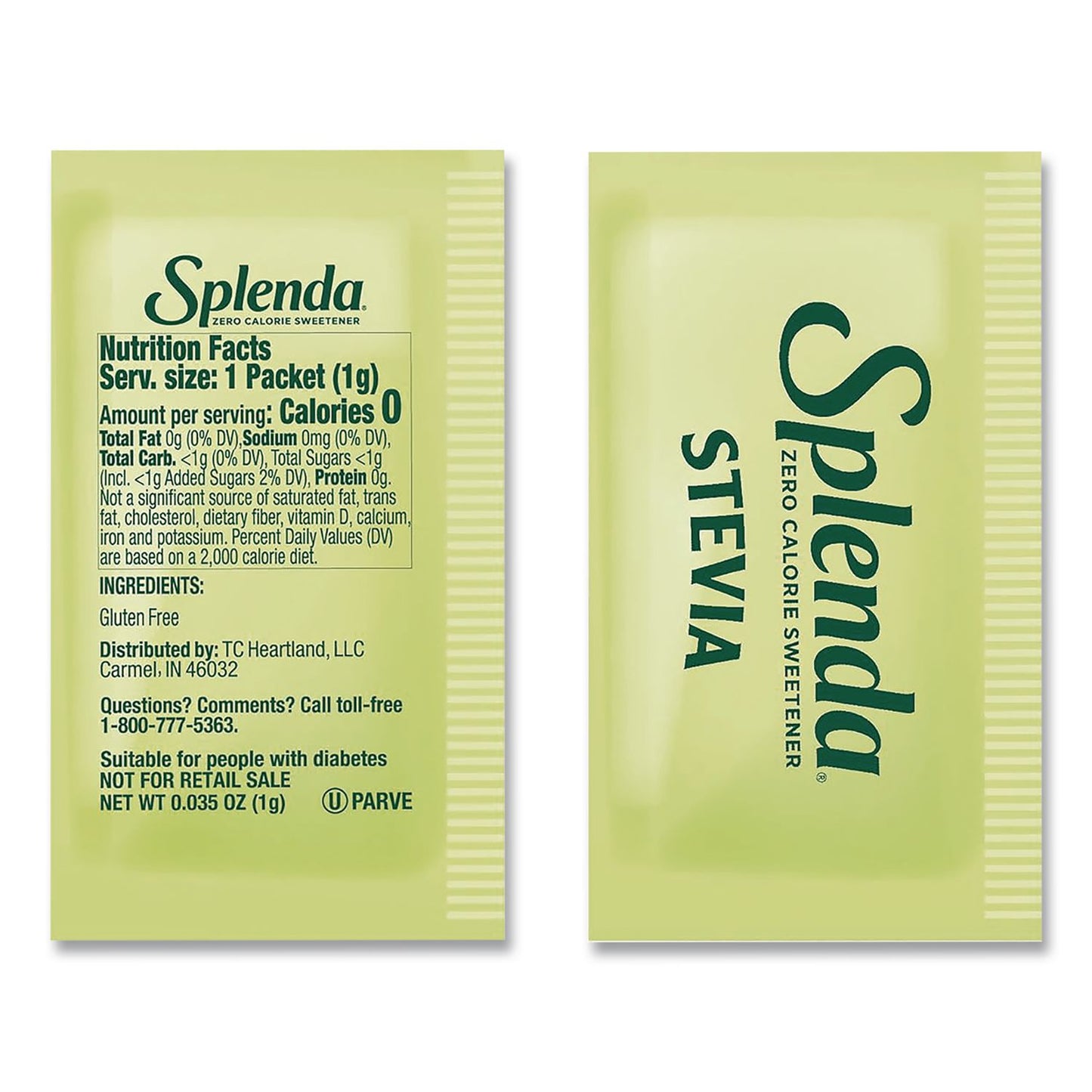 Splenda® Stevia Sweetener Pack, 0.04 oz, 1,000/Carton (SNHHFP00615)