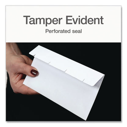 Quality Park™ Reveal-N-Seal Envelope, Security Tint, #10, Commercial Flap, Self-Adhesive Closure, 4.13 x 9.5, White, 500/Box (QUA1014438)
