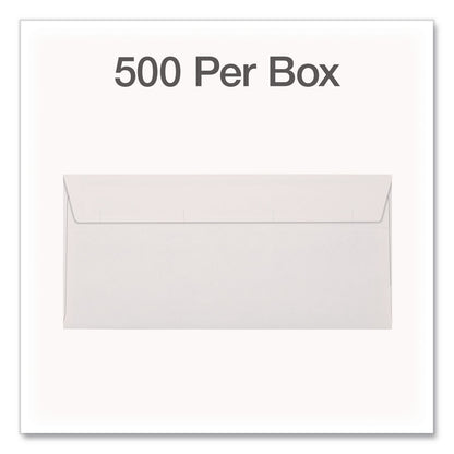 Quality Park™ Reveal-N-Seal Envelope, Security Tint, #10, Commercial Flap, Self-Adhesive Closure, 4.13 x 9.5, White, 500/Box (QUA1014438)