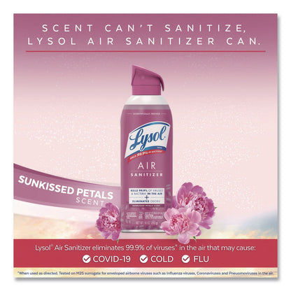 LYSOL® Brand Air Sanitizing Spray, Sunkissed Petals Scent, 10 oz Aerosol Spray (RAC1920056148)