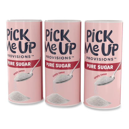 Pick Me Up Provisions™ Pure Sugar, 20 oz Canister, 3/Pack (PIEPM62433)
