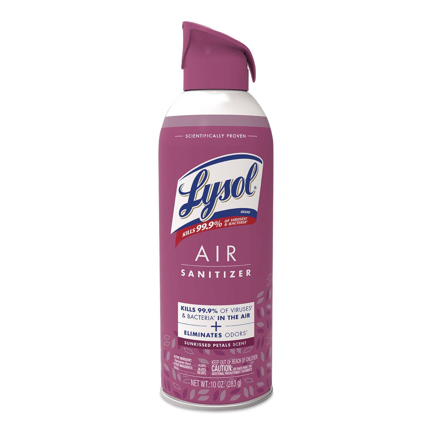 LYSOL® Brand Air Sanitizing Spray, Sunkissed Petals Scent, 10 oz Aerosol Spray (RAC1920056148)
