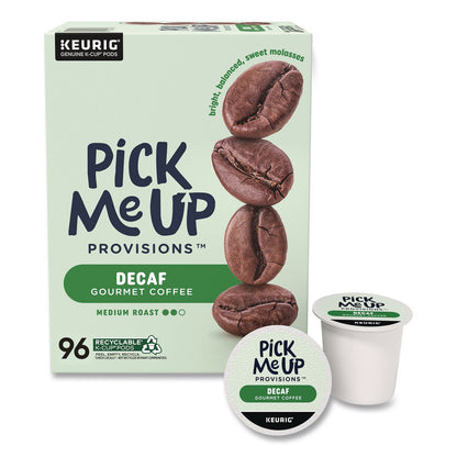 Pick Me Up Provisions™ Decaf Coffee K-Cups, Medium Roast, 96/Carton (PIEPM62435CT)