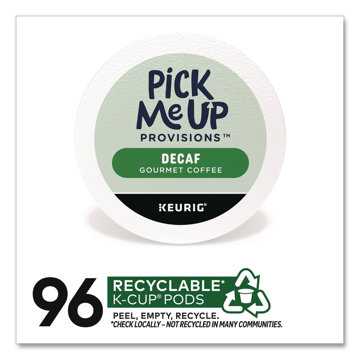 Pick Me Up Provisions™ Decaf Coffee K-Cups, Medium Roast, 96/Carton (PIEPM62435CT)