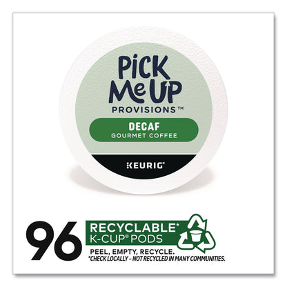 Pick Me Up Provisions™ Decaf Coffee K-Cups, Medium Roast, 96/Carton (PIEPM62435CT)