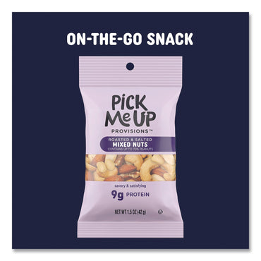 Pick Me Up Provisions™ Roasted and Salted Mixed Nuts, 1.5 oz Pouch, 36/Box (PIEPM62982)
