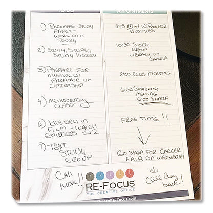 RE-Focus The Creative Office Premium Legal To-Do/Appointment List Pads, List Format, (30) Light Blue/Dark Blue/White Marble 8.5 x 11 Sheets, 2/Pack (RFCBLUELEGALPAD)